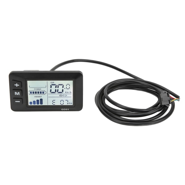 Elektrisk sykkel Display LCD Meter Sykkel Lithium Batteri Modifikasjon Tilbehør 36V 48V Vanlig kontakt