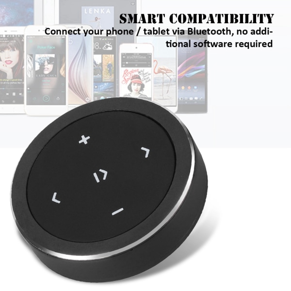 Bil Bluetooth-kontroller Ratt Bluetooth 4.0 Media Fjernkontroll Mobiltelefon Nettbrett