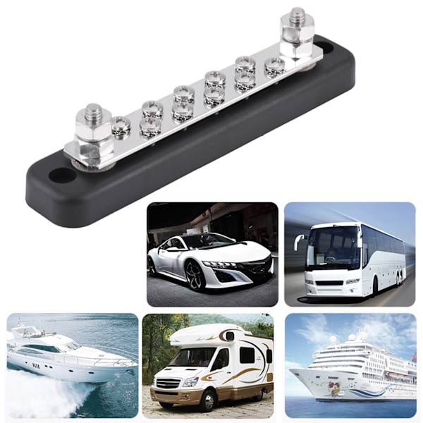 10 Positioner Bus Bar Elektrisk Terminalforbindelsesblok med 2 Stud AC 130A DC 150A