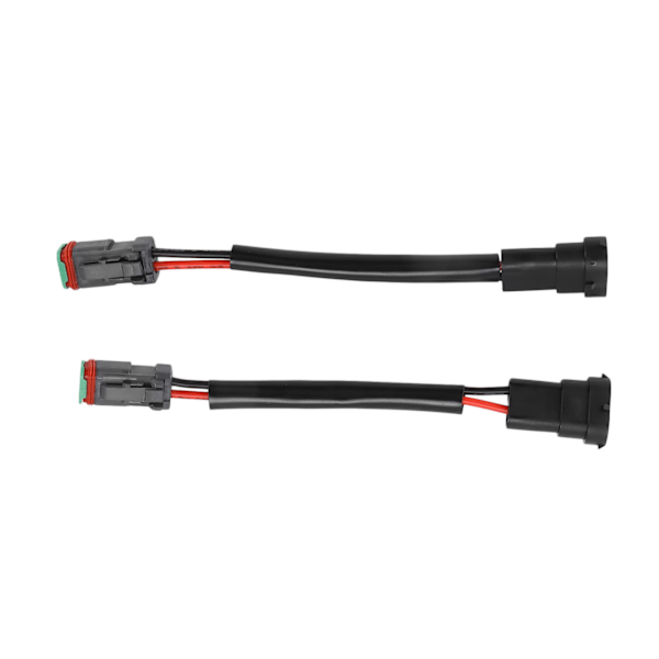 2 stk DT Hunn til H11 Hann Konverteringskabelsett Adapter Vanntett for LED Arbeidslys Lysstang
