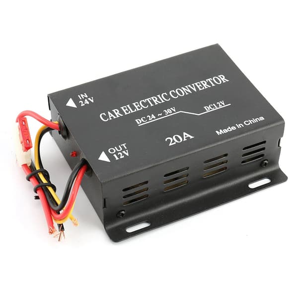 20A Høj Effekt Bil Strømforsyning Konverter 24V til 12V Step Down Inverter