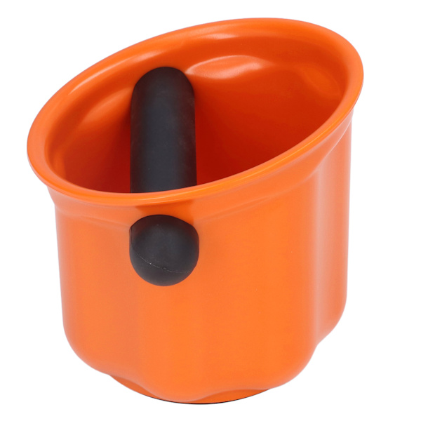 Kaffe Knock Box Stødabsorberende Holdbar Kaffe Dump Bin Cafe Tilbehør til Kaffegrums Orange