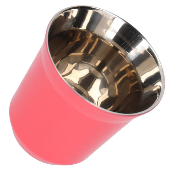 Kaffe Mugg 304 Rostfritt Stål Bärbar Te Kopp för Camping Resor Kökstillbehör 80ml Rose rouge
