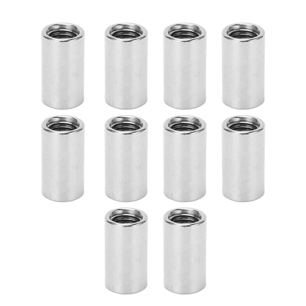 10Pcs Round Coupling Nut Stainless Steel Female Thread M10 Connector Nut Kit for Maintenance