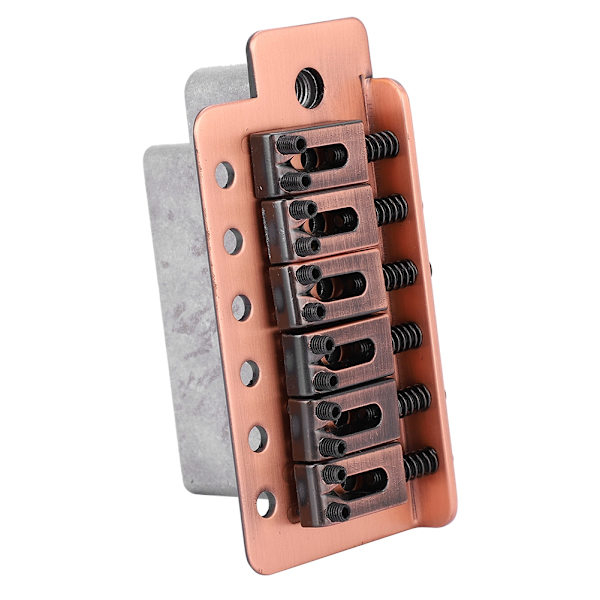 6-strengs elektrisk gitar tremolo brosystem for ST gitar kobber rød farge