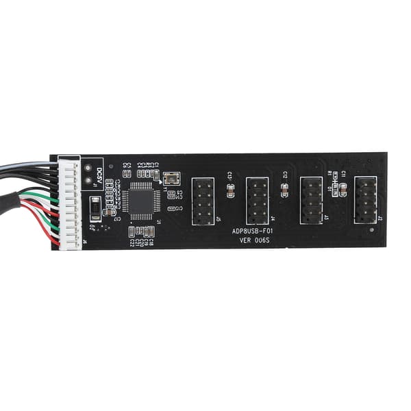 USB 2.0 9PIN til 4 Port Hub Adapterkort Datamaskin Hovedkort Utvidelse