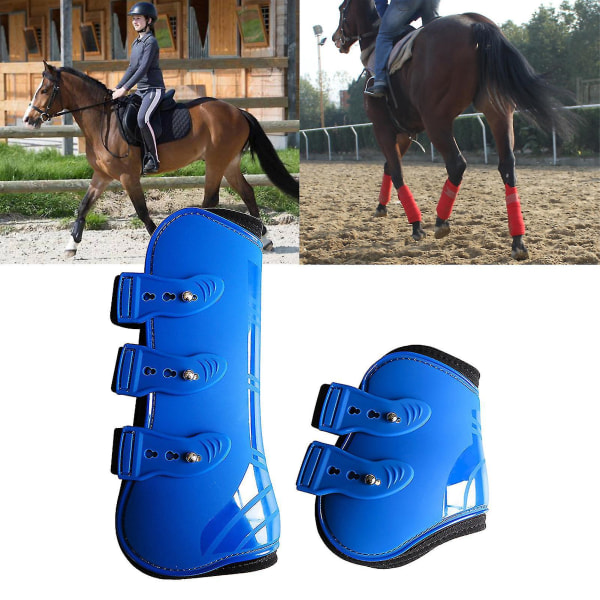 4-delt hestesenestøvler til slidstærkt, svedabsorberende dressurridnings- og ridetræningsudstyr