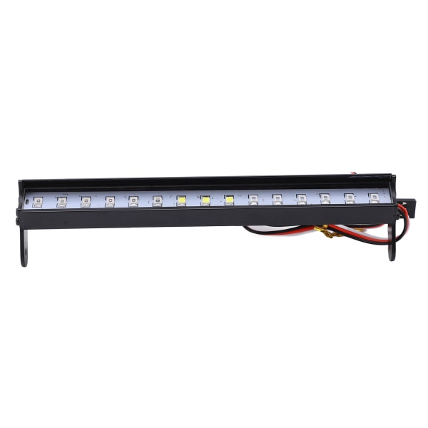 RC Light Bar 15 LED Lampe Perler 1/10 Simulering RC Crawler Aluminiumslegering LED Universal Roof Light Bar