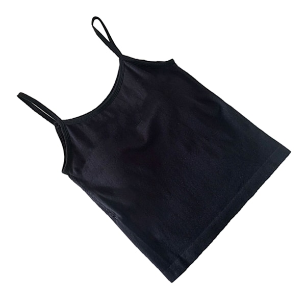 Naisten Tank Top Tyylissä Spaghetti Strap Slim Fit Pehmeä Kevyt Hengittävä Hihaton Camisole Juhliin Ulkoiluun Musta Vapaa Koko 40kg-70kg