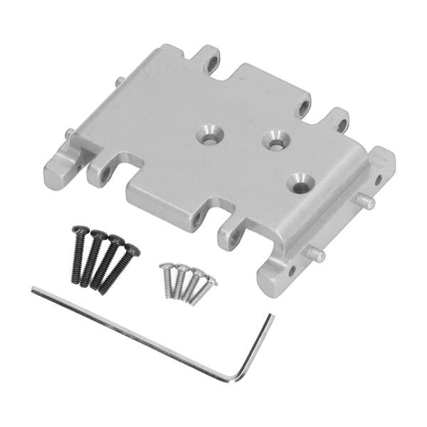 Aluminiumslegering Medium Wave Box Chassis for ECX 1/24 Barrage for RGT 1/24 for FTX 1/24 RC Biloppgraderingsdeler Sølv