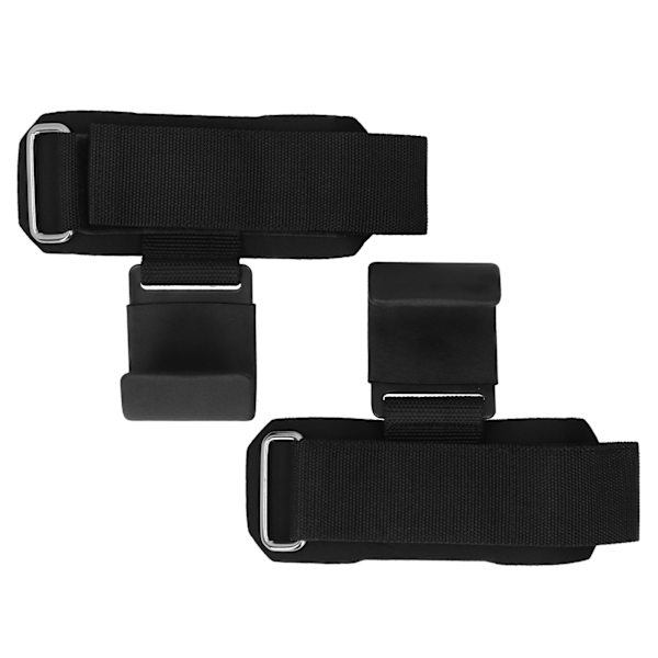 2 stk Fitness Vægtløftekrog NonSlip PullUps Power Lifting Grips Håndledsstropper