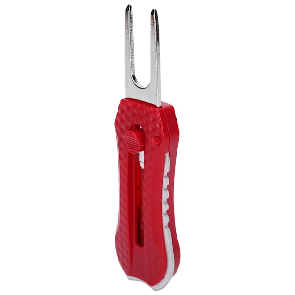 Golf Fork Golf Divot Reparationsfjederværktøj Pitchfork Cleaner Putting Green Fork TræningshjælpemidlerRød