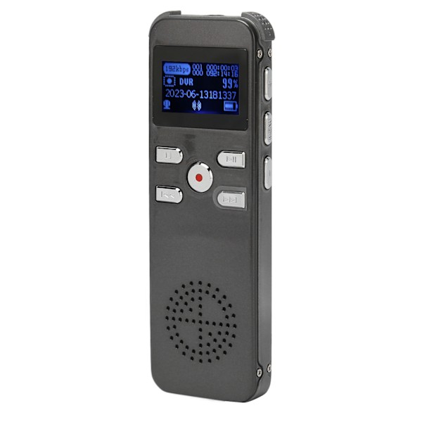 Digitaalinen Äänitallennin HD Melunvaimennus Virrankatkaisu Tallennus Ajanottava Äänitallennuslaite MP3-soitin 16G