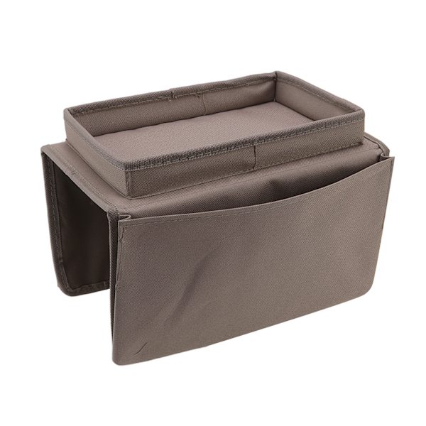 Sofa Bakke Foldbar Arm Opbevaring Holder Bord 600D Oxford Klud Sidelommer til Sofa Kaffe