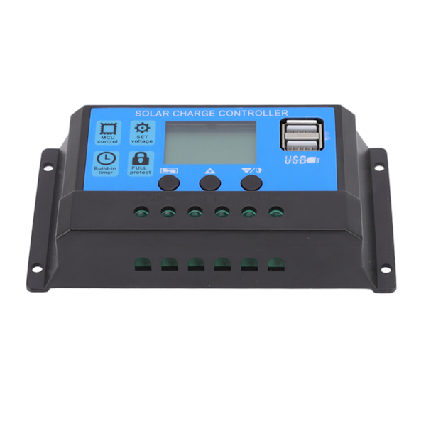 12V 24V Solcellelader Dual USB Port Solcellepanel Lader Kontroller for Industri 20A