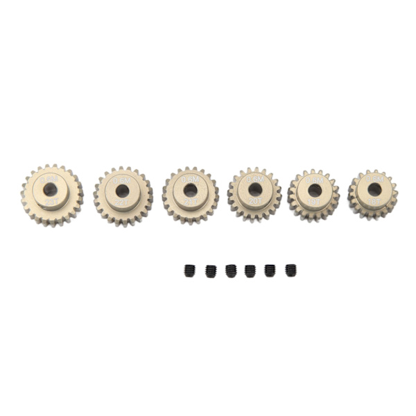 RC Moottorin Hammaspyörä 3.175mm 18T 19T 20T 21T 22T 23T Metallinen Hammaspyöräsarja 1/8 1/10 RC Kiipeilyautoon Yleinen