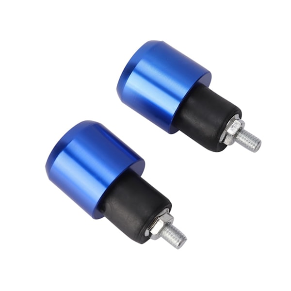 2 st Universal 18-22 mm Motorcykel Runt Styre Ändvikt Balans Plugg (Blå)