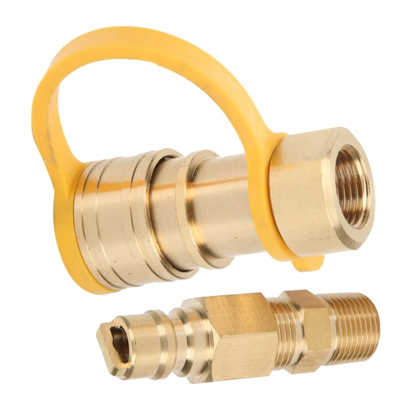 3/8 tommer propangas Quick Connect fittings Messing propangas adaptere med afspærringsventil