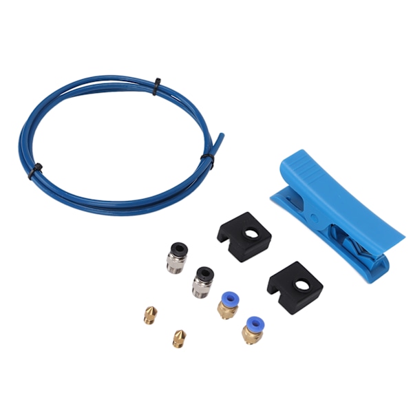 3D-skrivardelar Kit med PTFE-slang Silikonfodral PC4‑M6 PC4‑M10 Skärare 0,4 Munstycken för Ender 3/3 Pro/5 CR‑10/10S