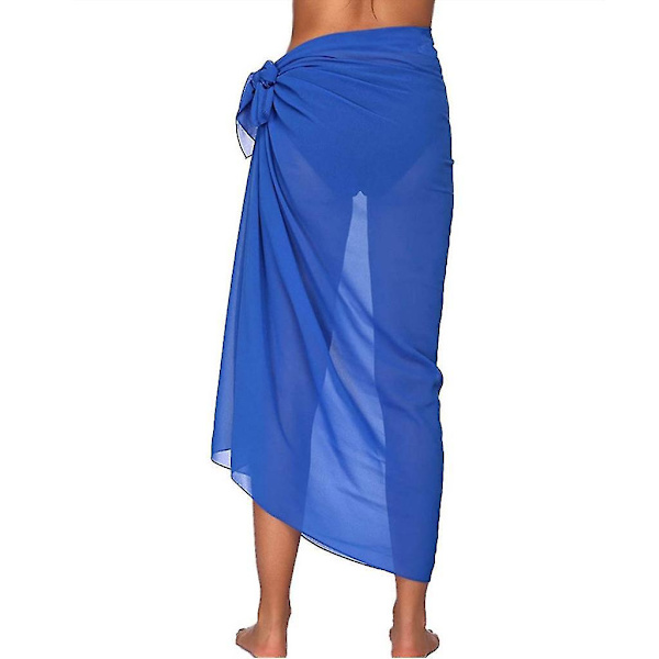 Mjuk Sarong Strandklänning för Kvinnor Blå
