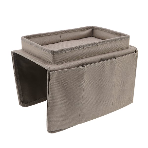 Sofa Bakke Foldbar Arm Opbevaring Holder Bord 600D Oxford Klud Sidelommer til Sofa Kaffe
