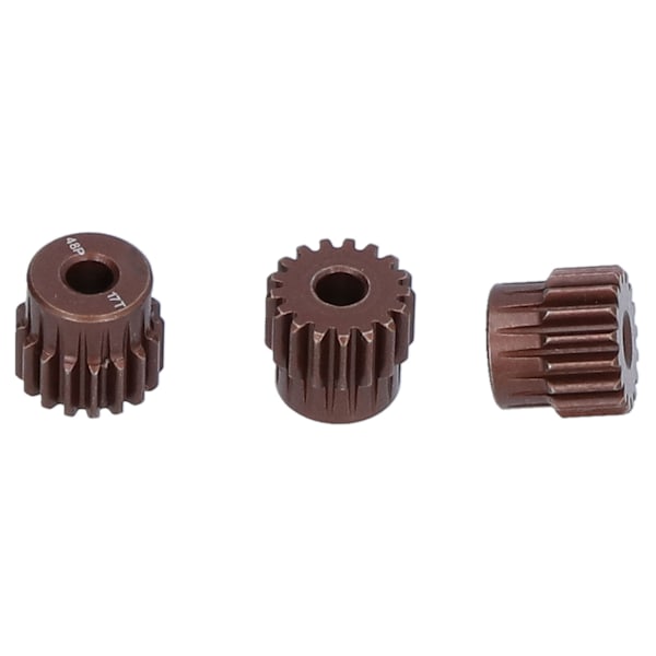 3 stk 48DP 17T stålpinion gear til 1/10 RC bil 3,175 mm aksel børsteløs/børstet motor
