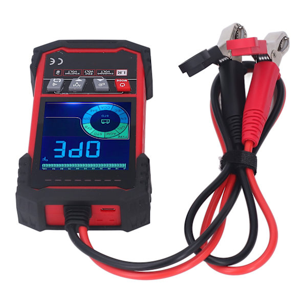 12V 24V Batteritest Färgskärm Batterilast Analysator Bilcell Laddningskapacitet Detektor