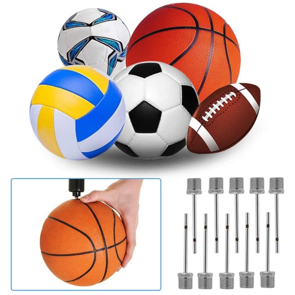 30 stk Kuglepumpenål med opbevaringsboks Luftinflationsnål til fodbold Basketball Fodbold Volleyball Boldsport