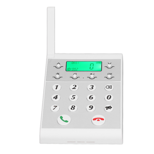 Trådlös intercomtelefon 1000m avstånd tydligt samtal intelligent nätverk handsfree intercomsystem värd vit