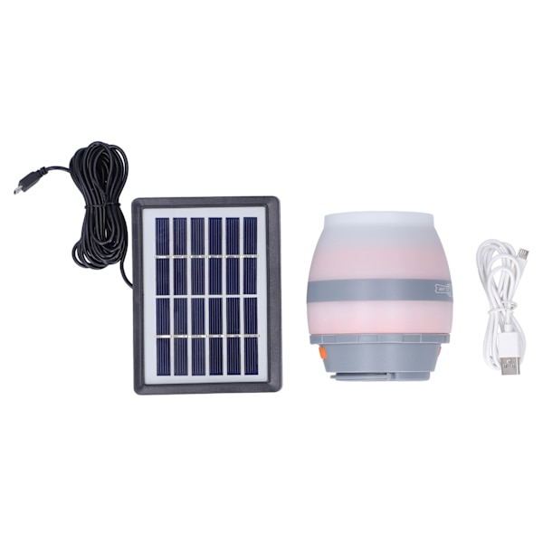Myggdödande lampa bärbar IP67 vattentät insektsavvisare för utomhuscamping picknick (mygglampa solpanel)