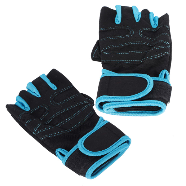 Halvfinger Fitness Skyddande Handskar Anti-Halk Handledsstöd Viktlyftningshandskar (XL)