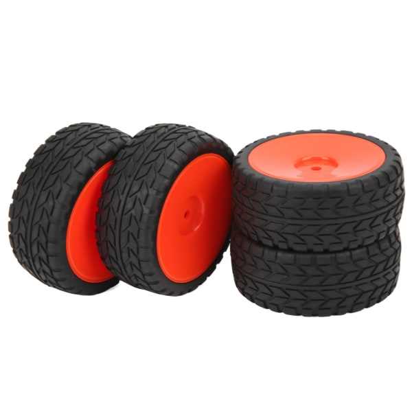 4 kpl RC Renkaat Luistonesto Kulumista Resistentit Set auton kumirenkaat renkaat 1/10 RC Sports Car Red