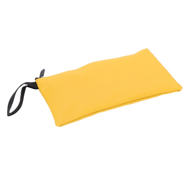 Canvas-työkalulaukku Kestävä vedenpitävä kannettava kangasvetoketjullinen pussi esineiden säilytykseen Keltainen