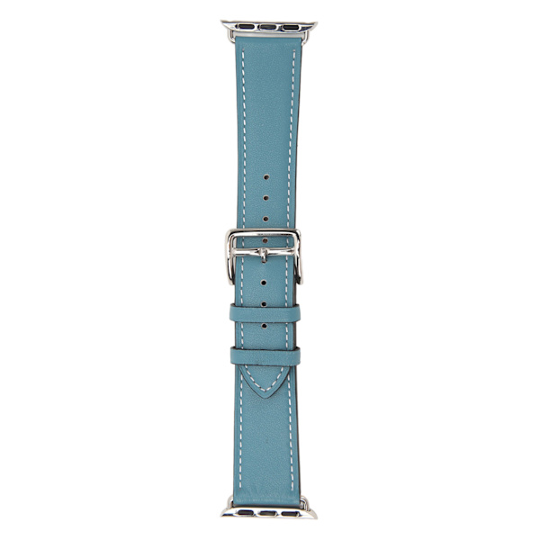 Smartwatch lærreim Universal Smart Watch-erstatningsrem for IWatch Series SE 8 7 6 5 4 3 2 1 38mm 40mm 41mm Blå