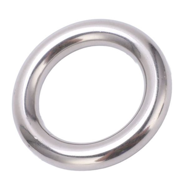 Svetsad O-ring i rostfritt stål, svetsad rund ring för navigering, dykning, hängmattor och väskor 10 x 40 mm