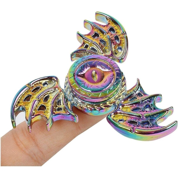 Rainbow Dragon Wing Fidget Spinner Håndlegetøj Højtydende Kugleleje Anti Stress Gyroskop - Regnbuefarver