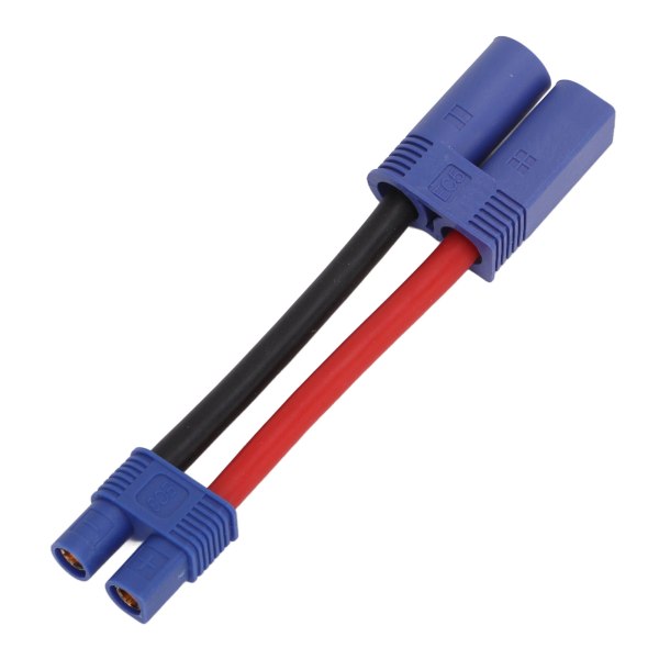 EC5 til EC3-kabel Ca. 3,5 tommer lang 12AWG sikker myk silikon, korrosjonsbestandig, solid, slitesterk, EC3-adapterkabel for hunner