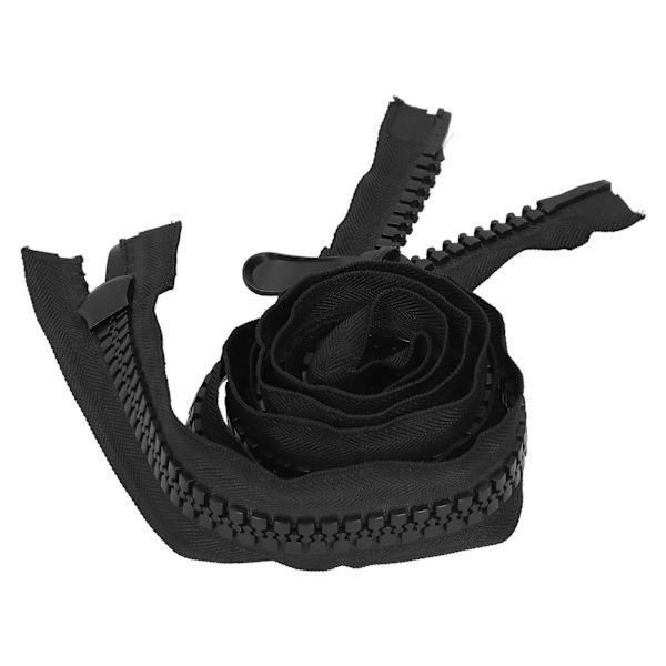 Hard plast polyester Super stor åpen glidelås for DIY sying Skreddersydd håndverk Vesker Telt305CM