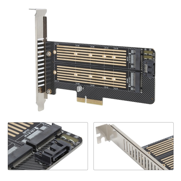 Riser Card SSD til PCIE SATA DualDisk Transfer udvidelseskort til Windows OS X LINUX