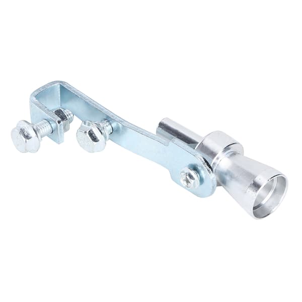 Turbo Lyd Fløyte Lyddemper Eksosrør Aluminium Legering Sølv TC S