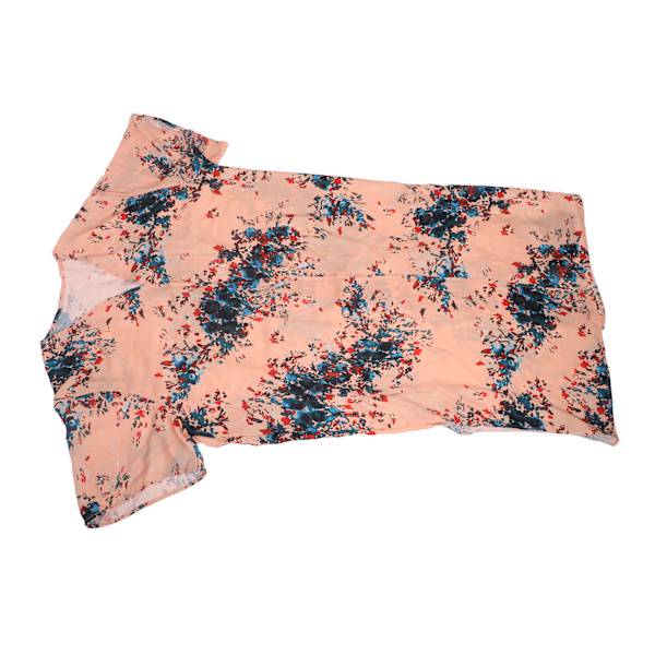 Dame Strand Cover Up Blomsterprint Løs Åndbar 3/4 Ærme UV Beskyttelse Badedragt Cover Up