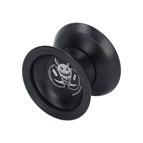 Yo Toy 2 Rotasjonsmoduser String Trick De-stressende Uresponsive Yo-yo med Kulelager for Barn Mørk Svart