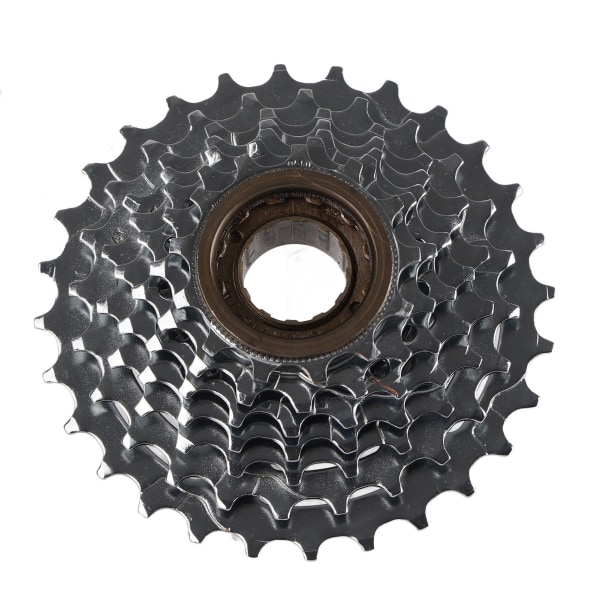 7 Speed ​​Freewheel 13‑28T cykelgevind svinghjul Silver Steel Cykel roterende svinghjul til mountainbikes