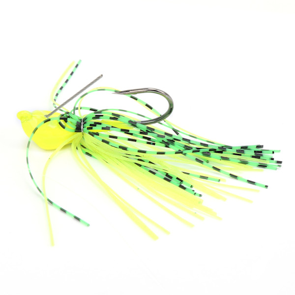 Pilblad spinnerbait Anti hengende bunnfiske lokke spinner agn for fersk havabbor Gul