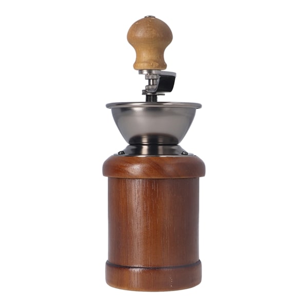 Kaffe Kvarn Manuell Ek Rostfritt Stål Retro Ergonomisk Vevarm Konisk Slipning Kärna Bärbar Kaffeböna Kvarn Mörk Färg