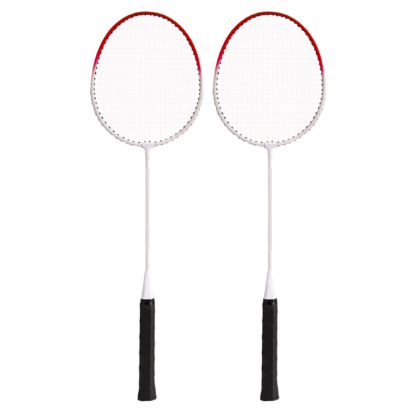 2st Badmintonracket Legering Ultralätt sporttillbehör för träningstävling Röd