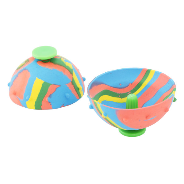 2 stk Bounce Boller Fidget Leker Gummi Kamuflasje Sprett Boller Slitesterk hopping Bounce Fidget Leker for Hjemmeskole Yard Lekeplass