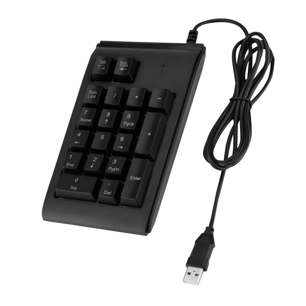 19-näppäimen 3-värinen USB numeronäppäimistö, mekaaninen kosketus, 10 miljoonan klikkauksen numeronäppäimistö