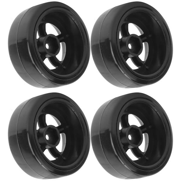 4 stk 63 mm RC gummi antiskriddæk Driftsdæk udskiftning Passer til WPL D12 1/10 RC bil