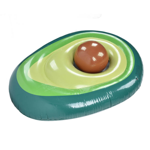 Avocado Pool Float PVC Oppustelig Pools Flåde Liggestol Strand Flydende Fest Legetøj med Bold